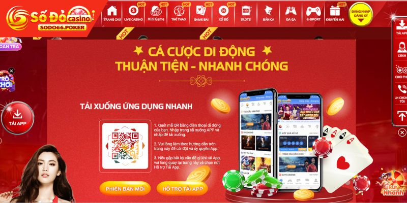 Quy trình chi tiết thao tác tải app SODO66
