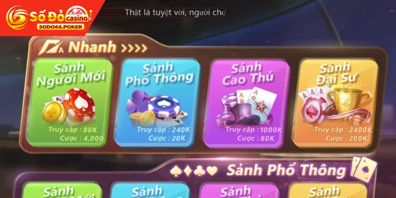 Quy trình cược game bài tại SODO66 chi tiết