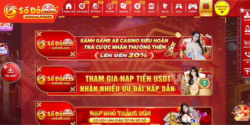 SODO66 cung cấp đa dạng các sự kiện ưu đãi hấp dẫn